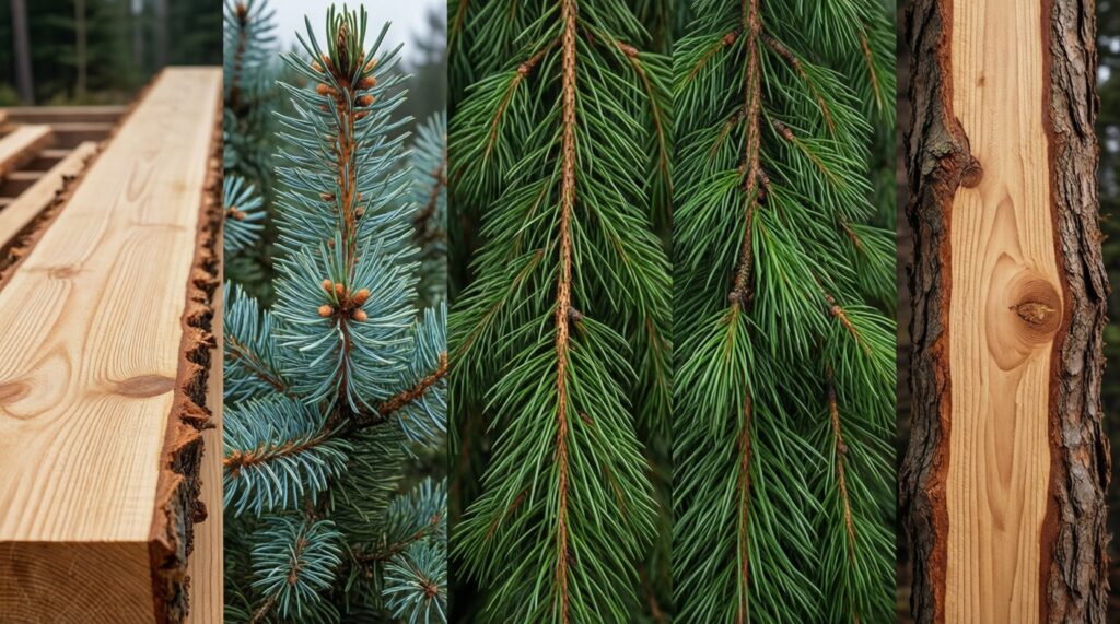 - Как выбрать породу древесины для строительства дома: сосна, ель, лиственница, кедр и дуб - иллюстрация